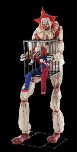 "Cagey The Clown" Electric Animated Halloween Prop