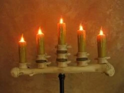 "Candelabra Table Top Halloween Prop W/ 5 Flicker Candles" Haunted House Lighting -Thehorrordome Horror Props Verkoop candelabra table top halloween prop w 5 flicker candles haunted house lighting 23614393281