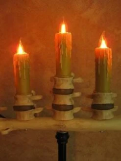 "Candelabra Table Top Halloween Prop W/ 5 Flicker Candles" Haunted House Lighting -Thehorrordome Horror Props Verkoop candelabra table top halloween prop w 5 flicker candles haunted house lighting 23614436609