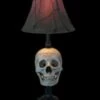 "Desk Lamp With Life-size Skull And Antique Shade" Haunted House Lighting