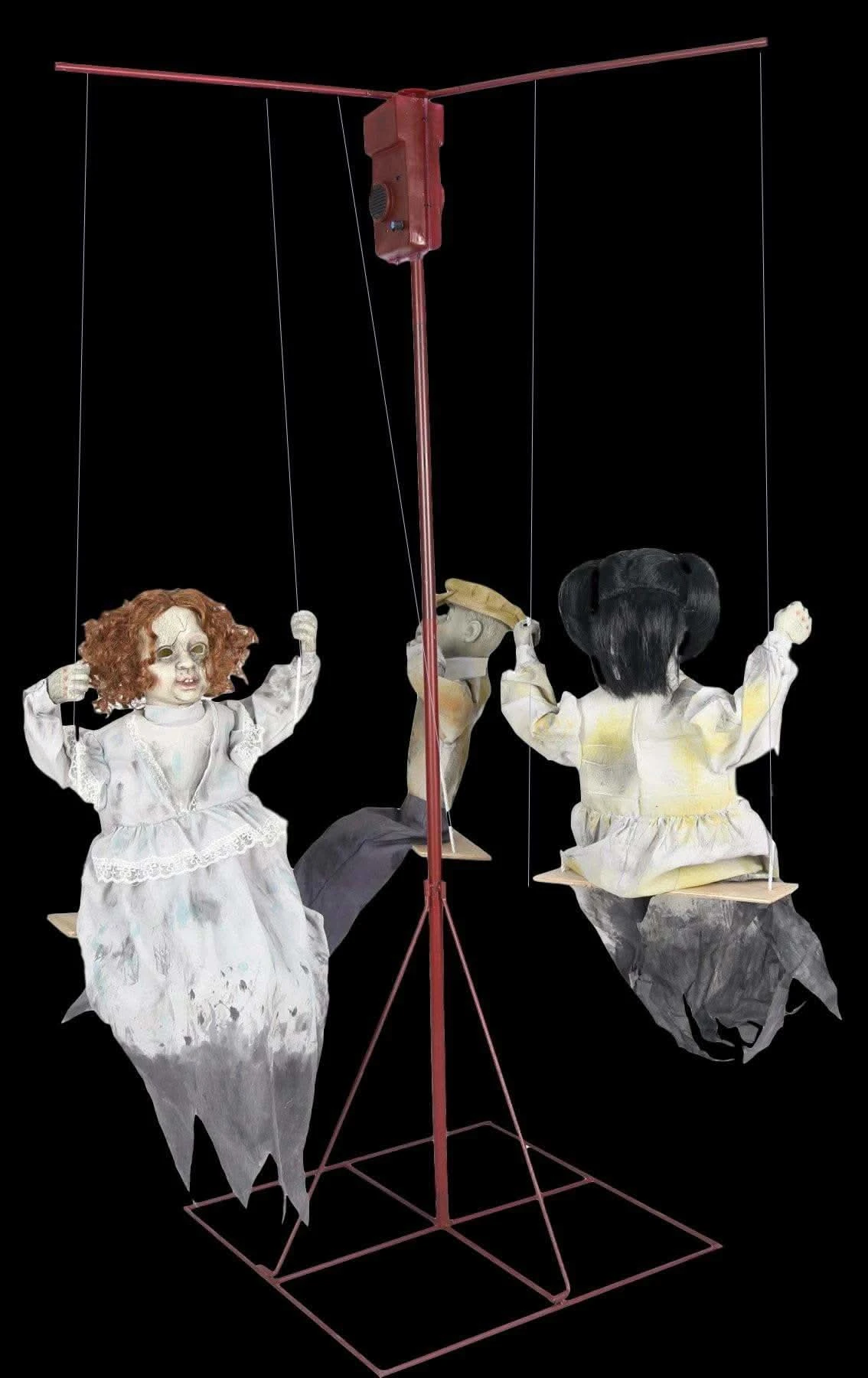"Ghostly Go Round - Creepy Dolls" Animated Halloween Props - 3 Dolls 1 "Ghostly Go Round - Creepy Dolls" Animated Halloween Props - 3 Dolls