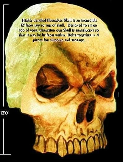 "Giant Skull" Haunted House Facade 1 "Giant Skull" Haunted House Facade