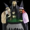 "Stitchwick Sisters" Electric Animated Halloween Witch Prop