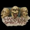 "Zombie Wall Plaque - 3 Faced" Hanging Halloween Decoration